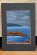 Pastellgemälde "Bucht in Schottland"