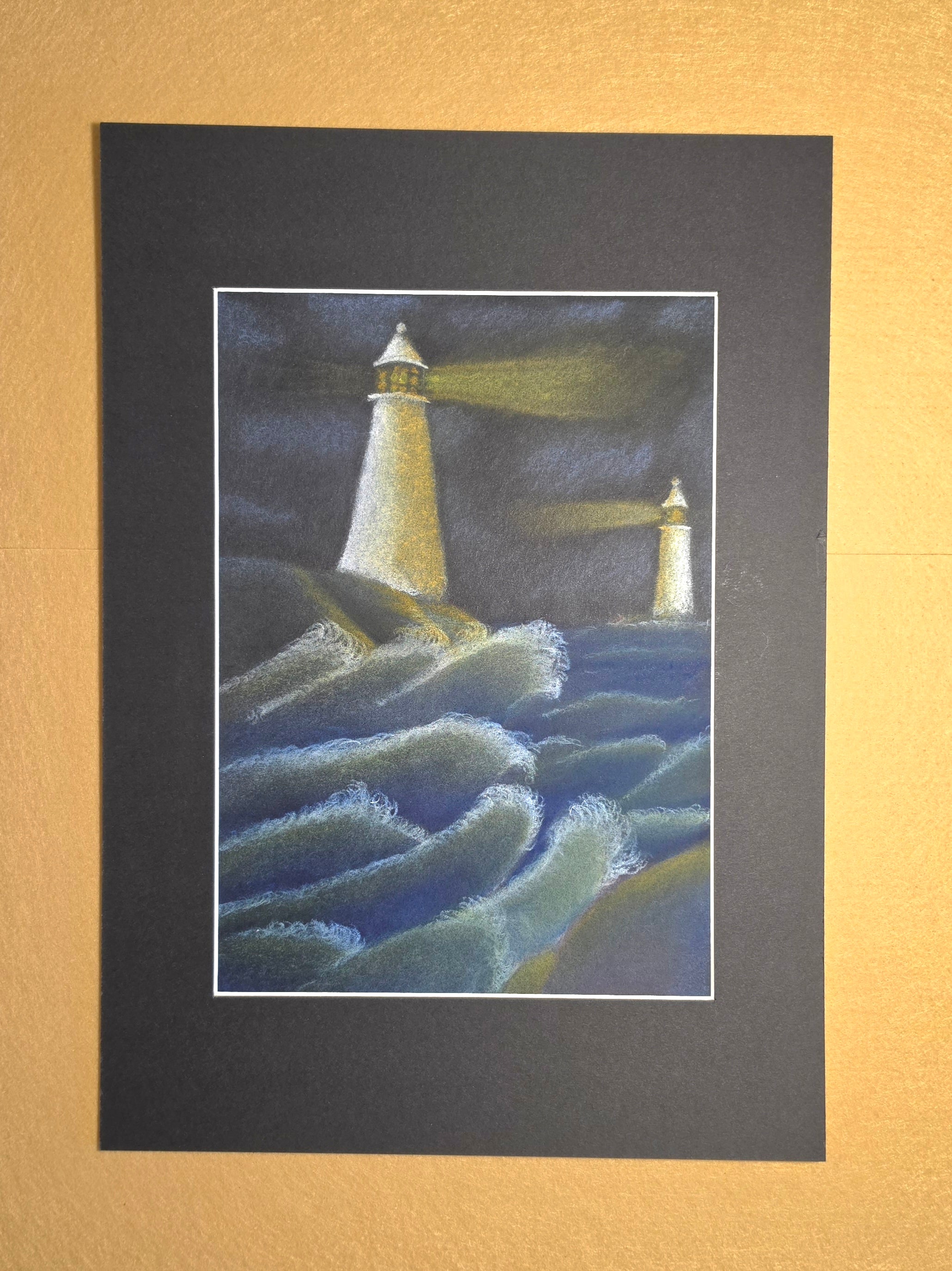 Meerliebe Kunstbild "Leuchttürme"