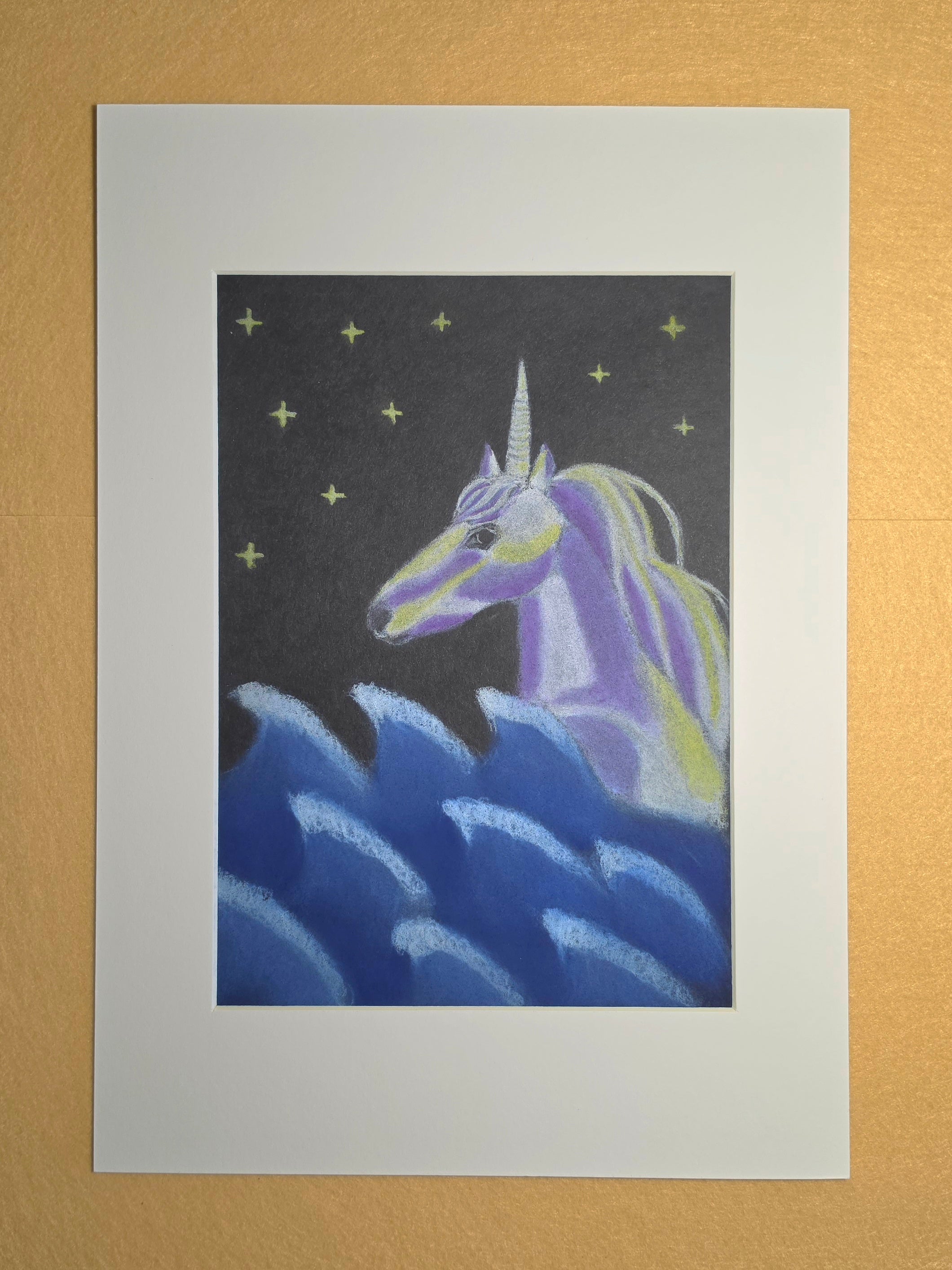 Fantasy / Meerliebe Kunstbild "Einhorn I"