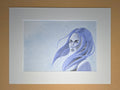 Kunstbild/Portrait einer hoffnungsvollen Frau, "Shallow Light"